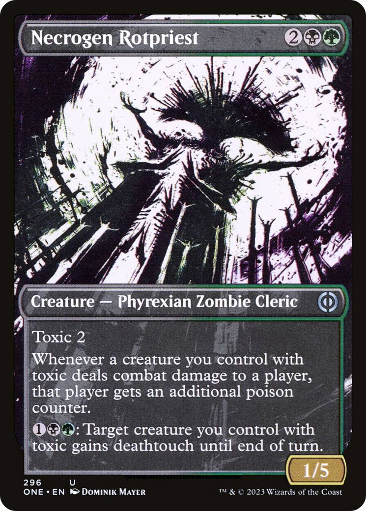 Necrogen Rotpriest (Borderless Ichor) [Phyrexia: All Will Be One] | RetroPlay Games