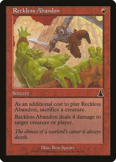 Reckless Abandon [Urza's Destiny] | RetroPlay Games