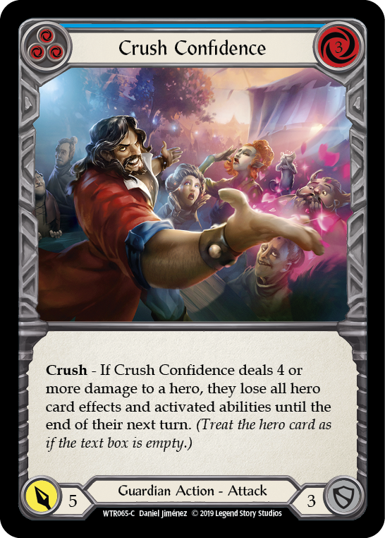 Crush Confidence (Blue) [WTR065-C] (Welcome to Rathe)  Alpha Print Rainbow Foil | RetroPlay Games