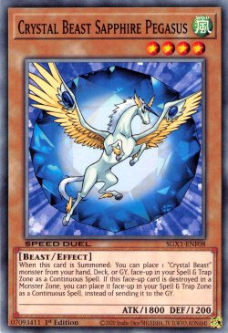 Crystal Beast Sapphire Pegasus [SGX1-ENF08] Common | RetroPlay Games