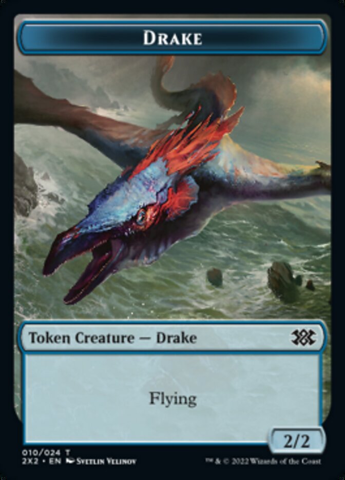 Drake // Treasure Double-sided Token [Double Masters 2022 Tokens] | RetroPlay Games