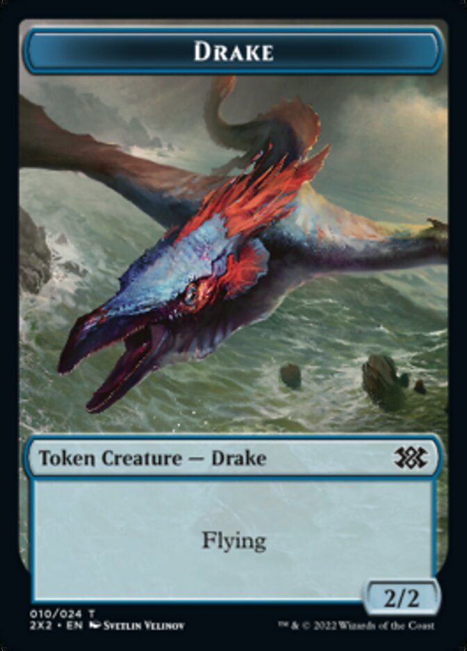 Drake // Angel Double-sided Token [Double Masters 2022 Tokens] | RetroPlay Games