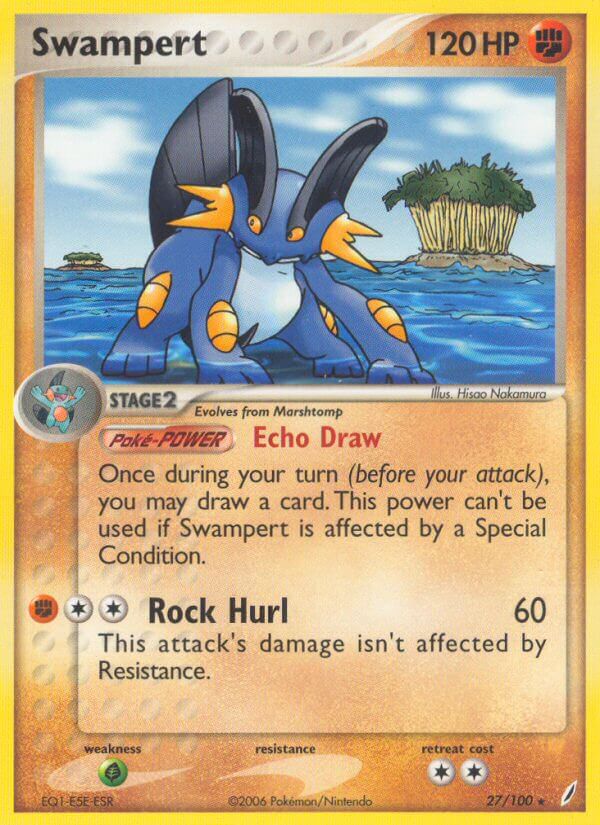 Swampert (27/100) (Theme Deck Exclusive) [EX: Crystal Guardians] | RetroPlay Games