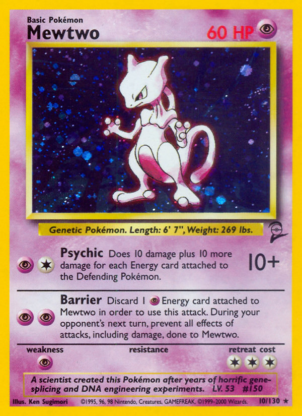 Mewtwo (10/130) [Base Set 2] | RetroPlay Games