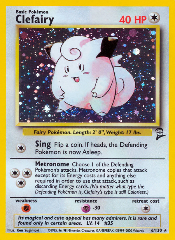 Clefairy (6/130) [Base Set 2] | RetroPlay Games