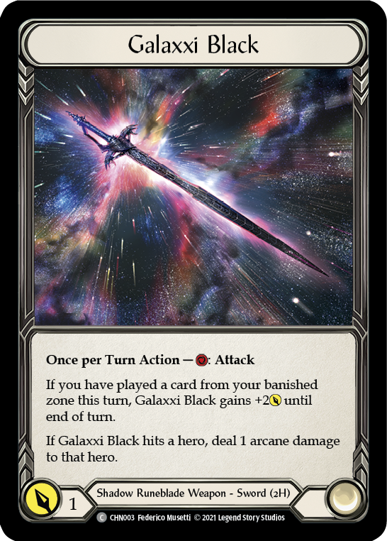 Galaxxi Black [CHN003] (Monarch Chane Blitz Deck) | RetroPlay Games