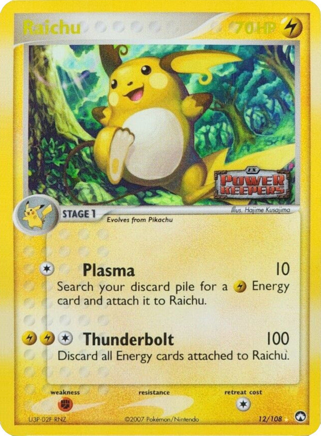 Raichu (12/108) (Stamped) [EX: Power Keepers] | RetroPlay Games