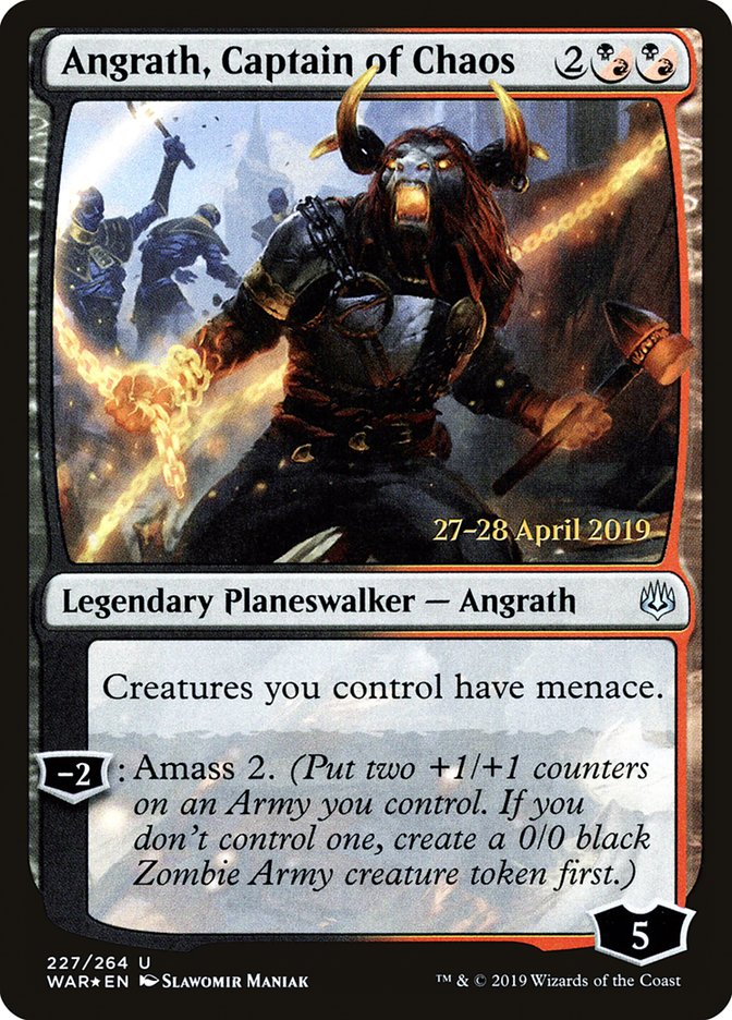 Angrath, Captain of Chaos  [War of the Spark Prerelease Promos] | RetroPlay Games