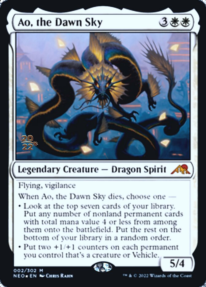 Ao, the Dawn Sky [Kamigawa: Neon Dynasty Prerelease Promos] | RetroPlay Games