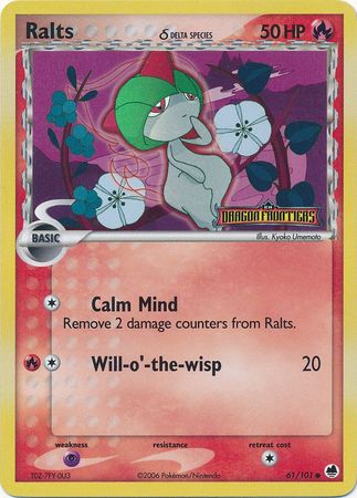 Ralts (61/101) (Delta Species) (Stamped) [EX: Dragon Frontiers] | RetroPlay Games