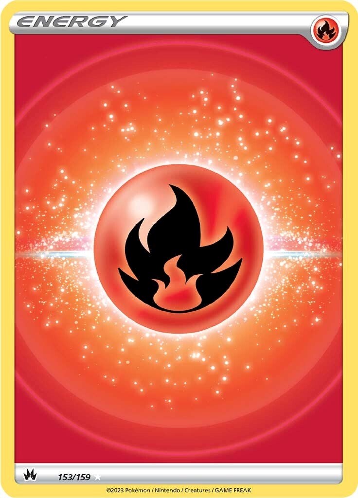 Fire Energy (153/159) (Texture Full Art) [Sword & Shield: Crown Zenith] | RetroPlay Games