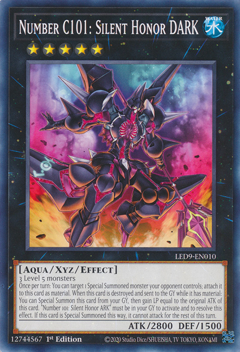 Number C101: Silent Honor DARK [LED9-EN010] Common | RetroPlay Games
