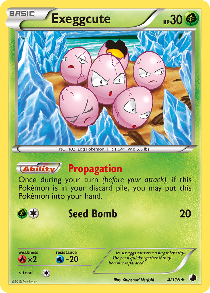 Exeggcute (4/116) [Black & White: Plasma Freeze] | RetroPlay Games