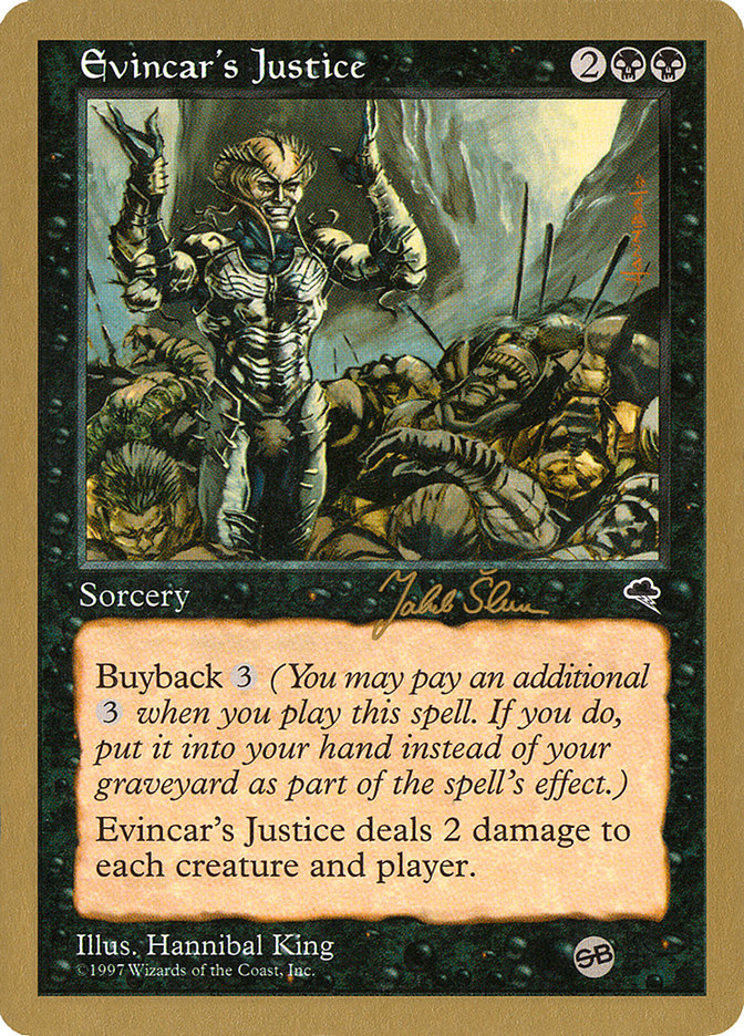 Evincar's Justice (Jakub Slemr) (SB) [World Championship Decks 1999] | RetroPlay Games