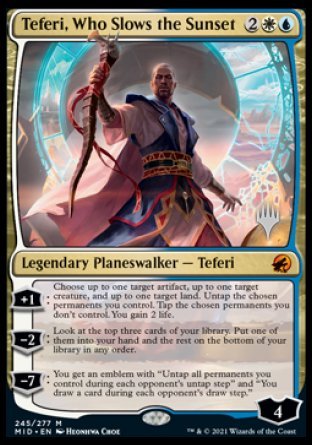 Teferi, Who Slows the Sunset (Promo Pack) [Innistrad: Midnight Hunt Promos] | RetroPlay Games