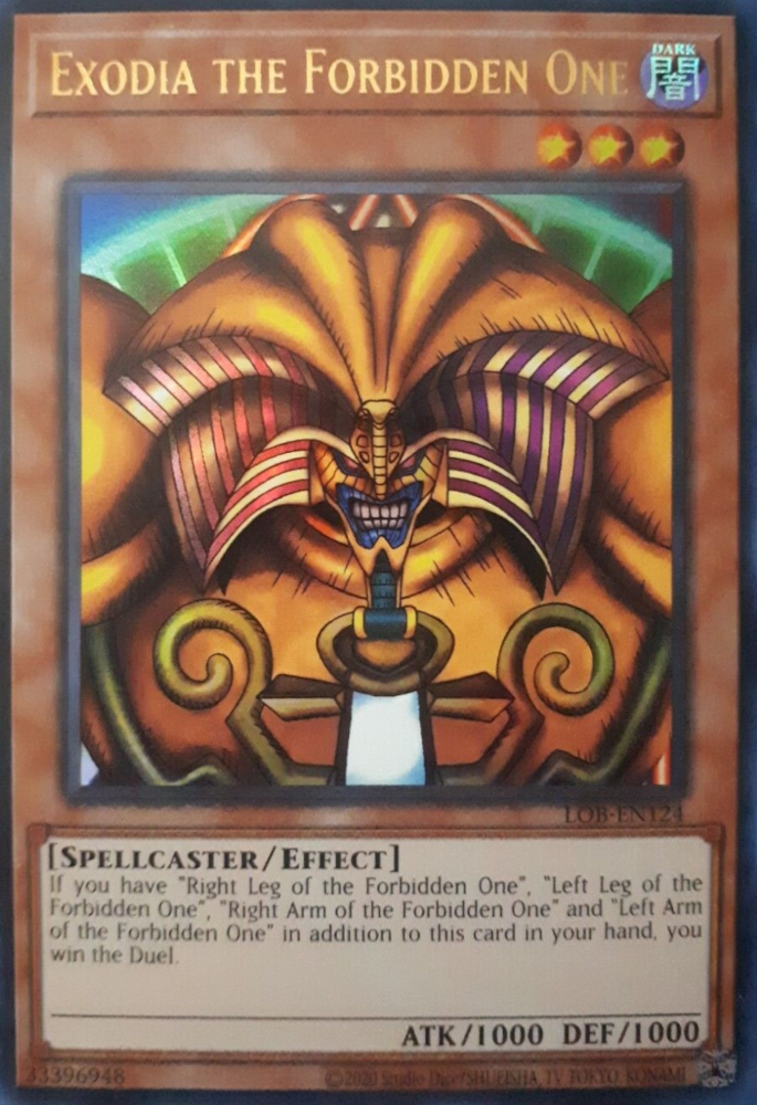 Exodia the Forbidden One (25th Anniversary) [LOB-EN124] Ultra Rare | RetroPlay Games