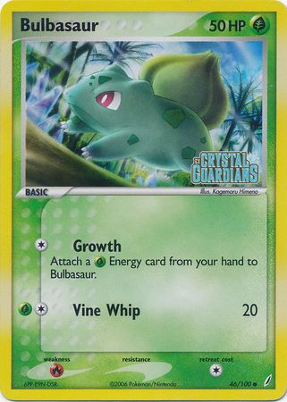 Bulbasaur (46/100) (Stamped) [EX: Crystal Guardians] | RetroPlay Games