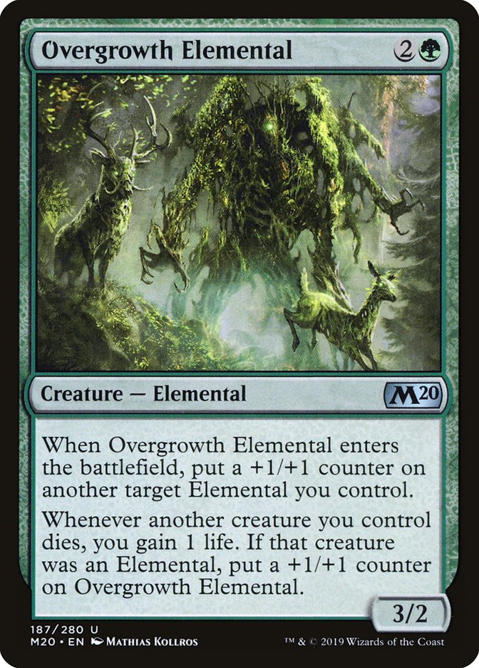 Overgrowth Elemental [Core Set 2020] | RetroPlay Games