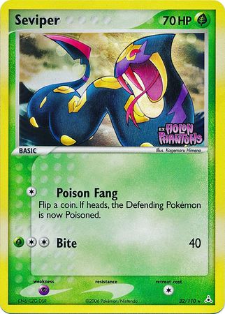 Seviper (32/110) (Stamped) [EX: Holon Phantoms] | RetroPlay Games