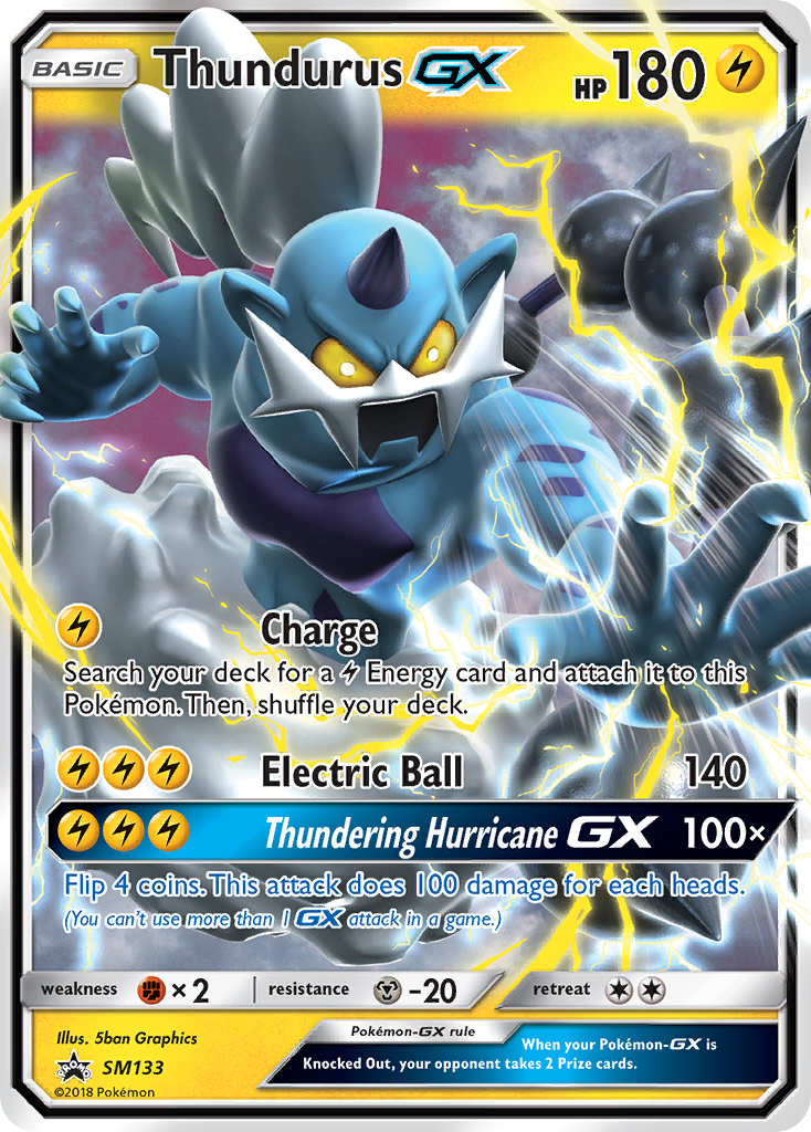 Thundurus GX (SM133) [Sun & Moon: Black Star Promos] | RetroPlay Games