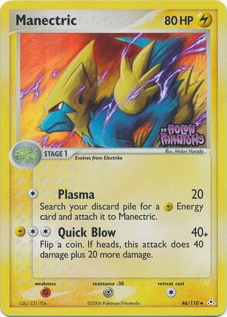 Manectric (46/110) (Stamped) [EX: Holon Phantoms] | RetroPlay Games