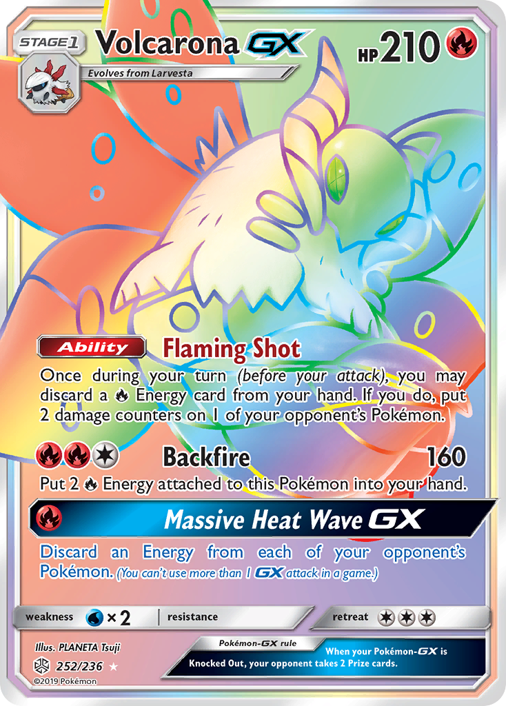 Volcarona GX (252/236) [Sun & Moon: Cosmic Eclipse] | RetroPlay Games