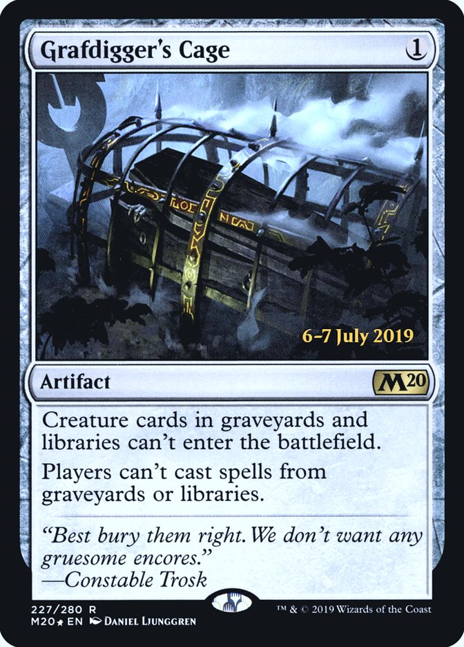 Grafdigger's Cage  [Core Set 2020 Prerelease Promos] | RetroPlay Games