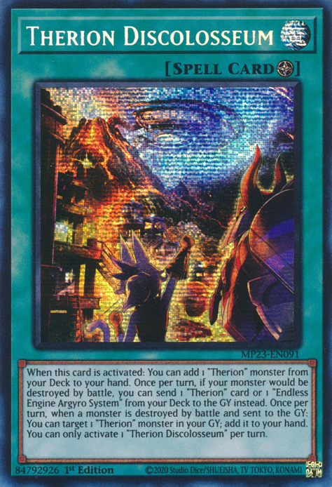 Therion Discolosseum [MP23-EN091] Prismatic Secret Rare | RetroPlay Games