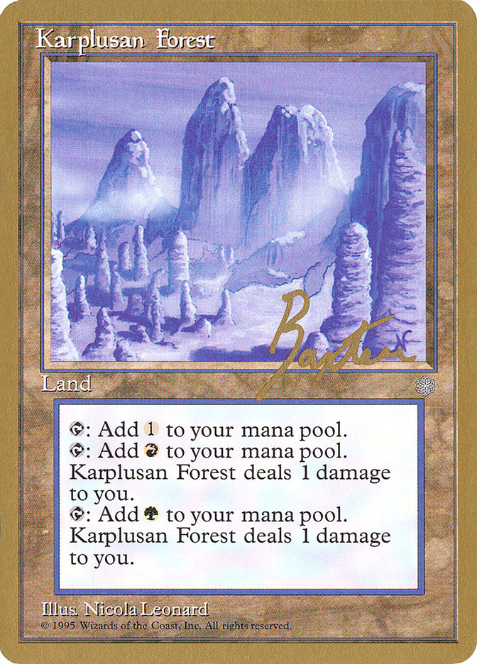 Karplusan Forest (George Baxter) [Pro Tour Collector Set] | RetroPlay Games