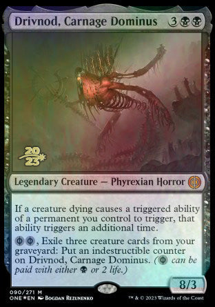Drivnod, Carnage Dominus [Phyrexia: All Will Be One Prerelease Promos] | RetroPlay Games