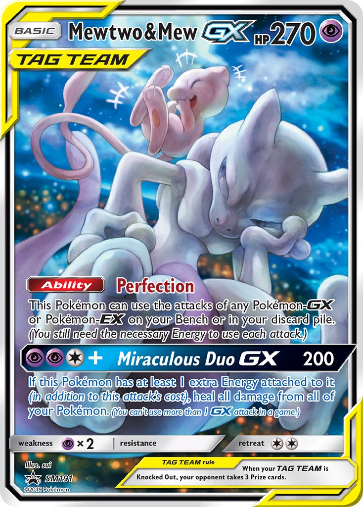 Mewtwo & Mew GX (SM191) [Sun & Moon: Black Star Promos] | RetroPlay Games