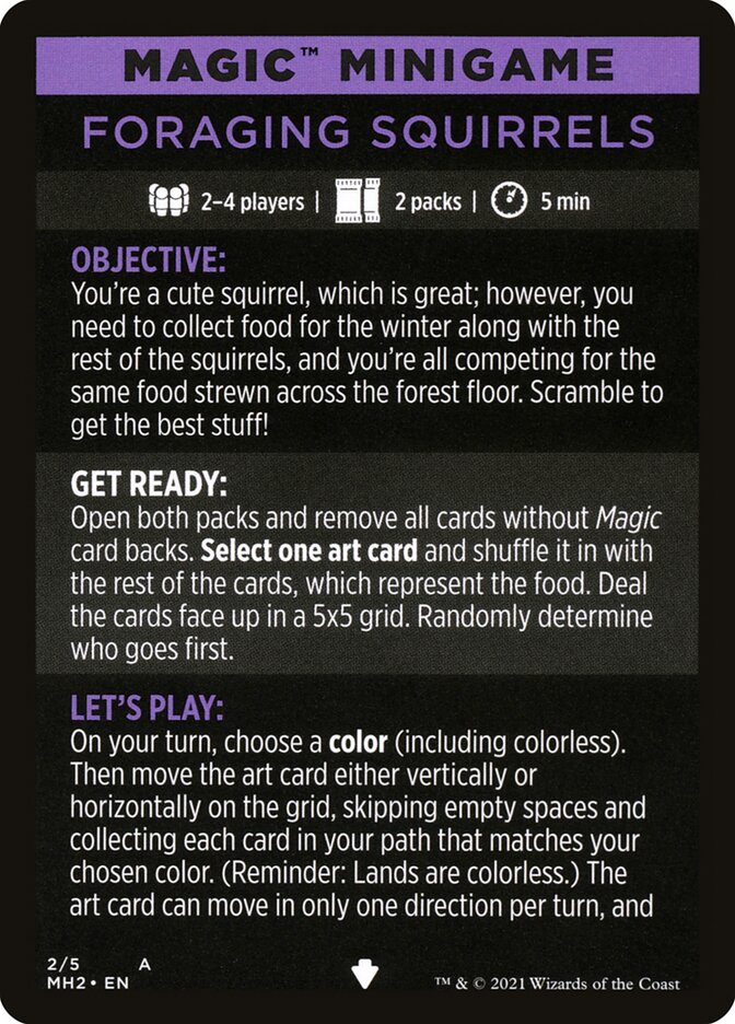 Foraging Squirrels (Magic Minigame) [Modern Horizons 2 Minigame] | RetroPlay Games