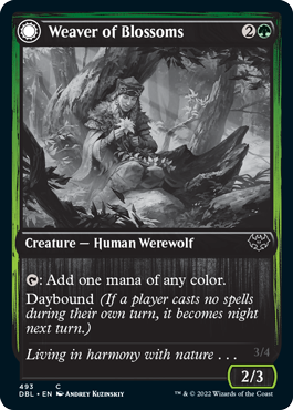 Weaver of Blossoms // Blossom-Clad Werewolf [Innistrad: Double Feature] | RetroPlay Games