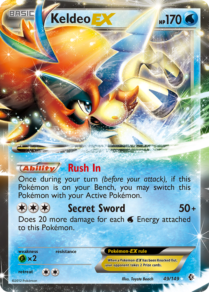 Keldeo EX (49/149) [Black & White: Boundaries Crossed] | RetroPlay Games