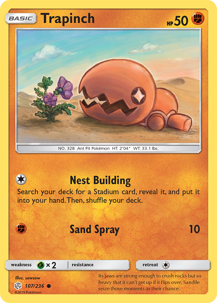 Trapinch (107/236) [Sun & Moon: Cosmic Eclipse] | RetroPlay Games