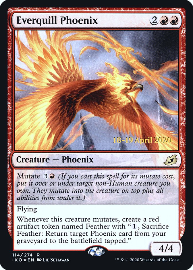 Everquill Phoenix  [Ikoria: Lair of Behemoths Prerelease Promos] | RetroPlay Games