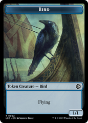 Bird // Merfolk (0003) Double-Sided Token [The Lost Caverns of Ixalan Commander Tokens] | RetroPlay Games