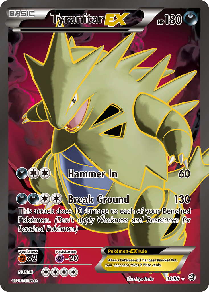 Tyranitar EX (91/98) [XY: Ancient Origins] | RetroPlay Games