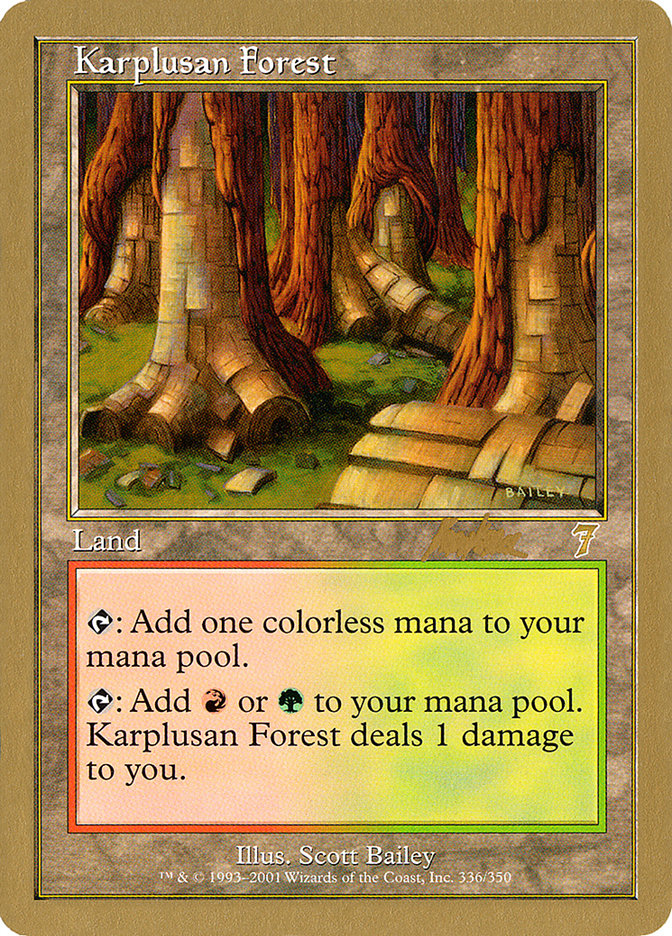 Karplusan Forest (Brian Kibler) [World Championship Decks 2002] | RetroPlay Games