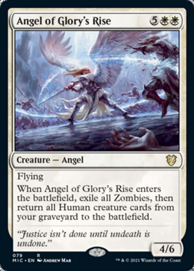 Angel of Glory's Rise [Innistrad: Midnight Hunt Commander] | RetroPlay Games