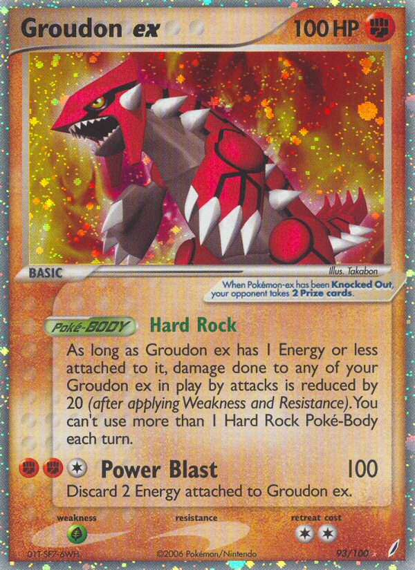 Groudon ex (93/100) [EX: Crystal Guardians] | RetroPlay Games