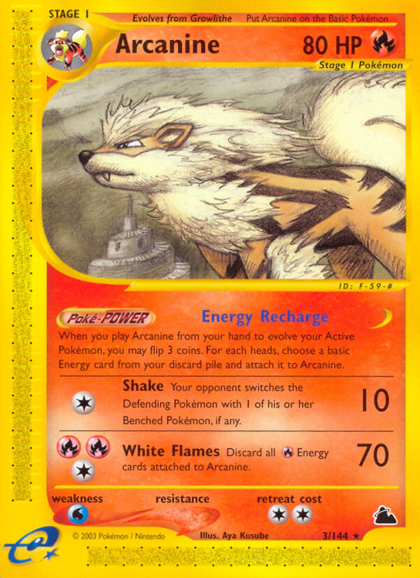 Arcanine (3/144) [Skyridge] | RetroPlay Games