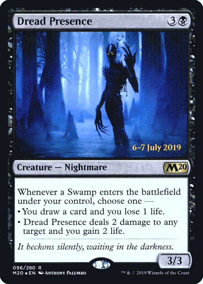 Dread Presence  [Core Set 2020 Prerelease Promos] | RetroPlay Games