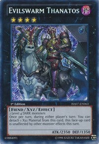 Evilswarm Thanatos [HA07-EN063] Secret Rare | RetroPlay Games