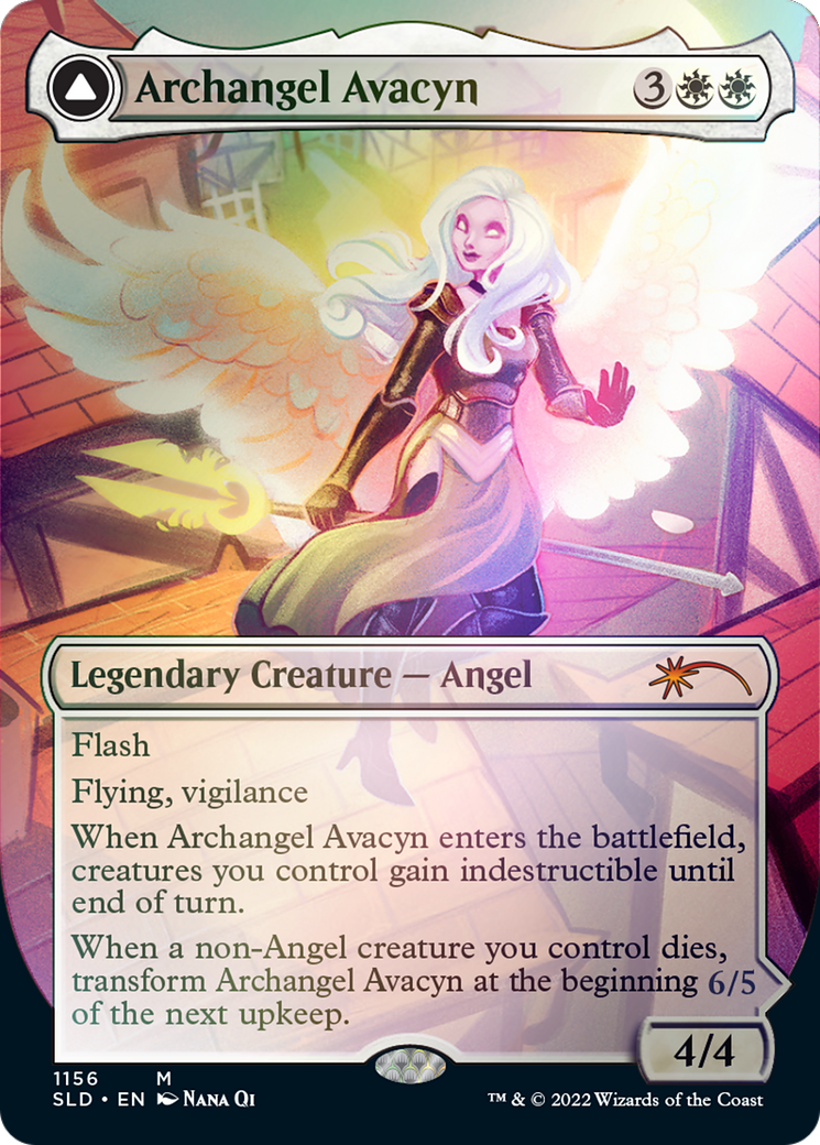 Archangel Avacyn // Avacyn, the Purifier (Borderless) [Secret Lair: From Cute to Brute] | RetroPlay Games