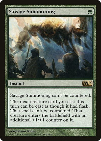 Savage Summoning [Magic 2014] | RetroPlay Games