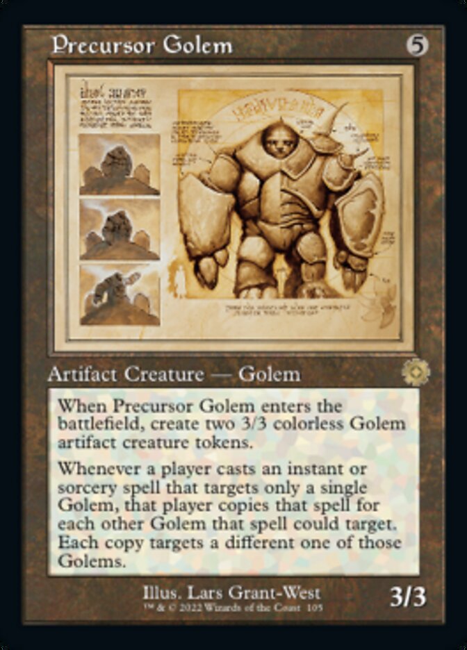 Precursor Golem (Retro Schematic) [The Brothers' War Retro Artifacts] | RetroPlay Games