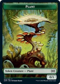 Plant // Saproling Double-sided Token [Double Masters Tokens] | RetroPlay Games