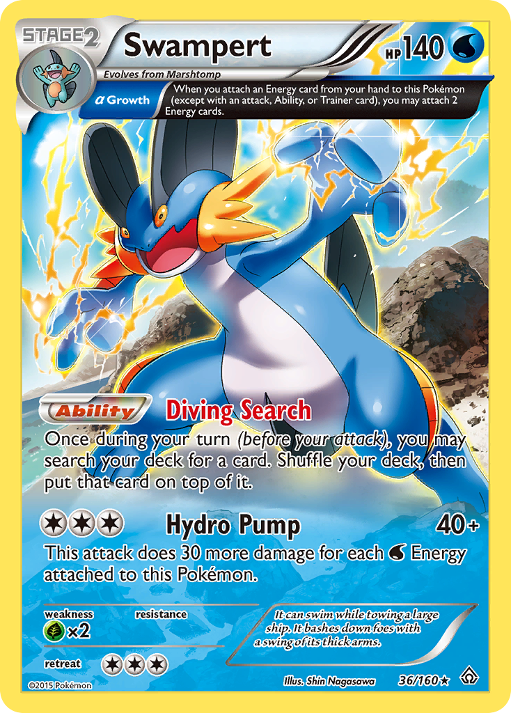 Swampert (36/160) [XY: Primal Clash] | RetroPlay Games