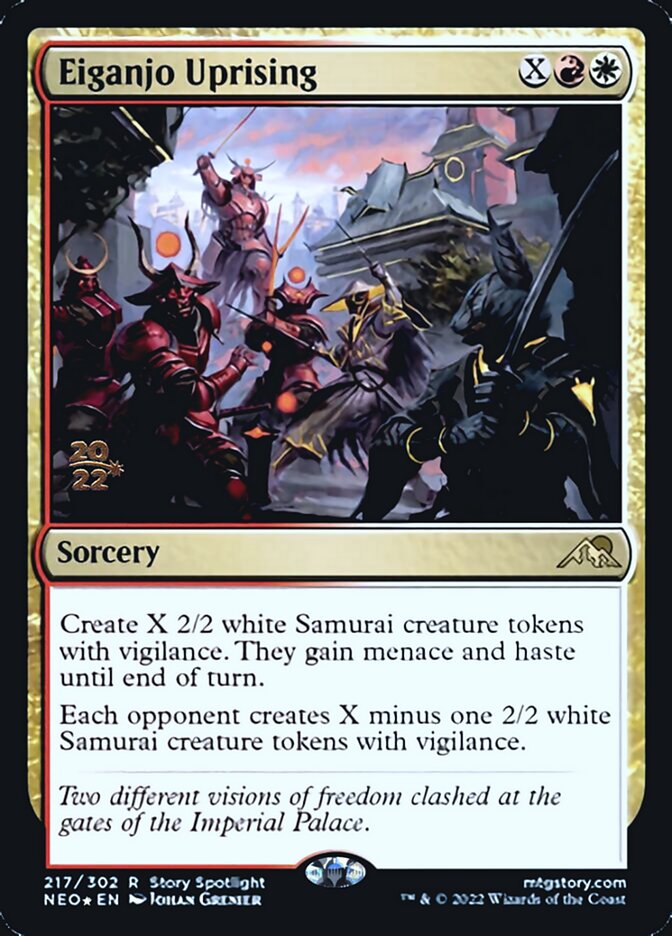 Eiganjo Uprising [Kamigawa: Neon Dynasty Prerelease Promos] | RetroPlay Games